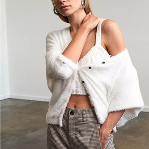 Free People FP One Allegra Cardigan XS White Excellent condition